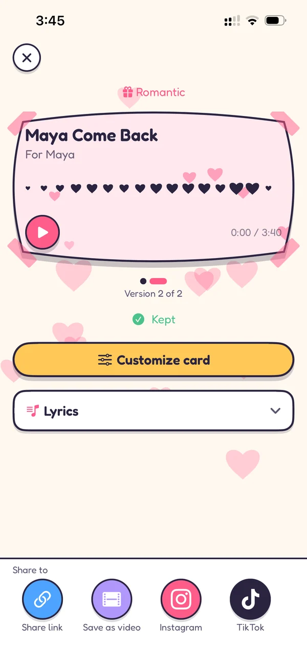 Harmonit app screen